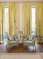 ZOFFANY SNOW BLOSSOM PANEL LARGE FABRIC